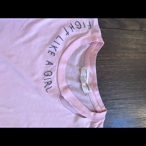 Urban Outfitters Tops - PINK “FIGHT LIKE A GIRL” TEE Urban Outfitters Tops - PINK “FIGHT LIKE A GIRL” TEE
